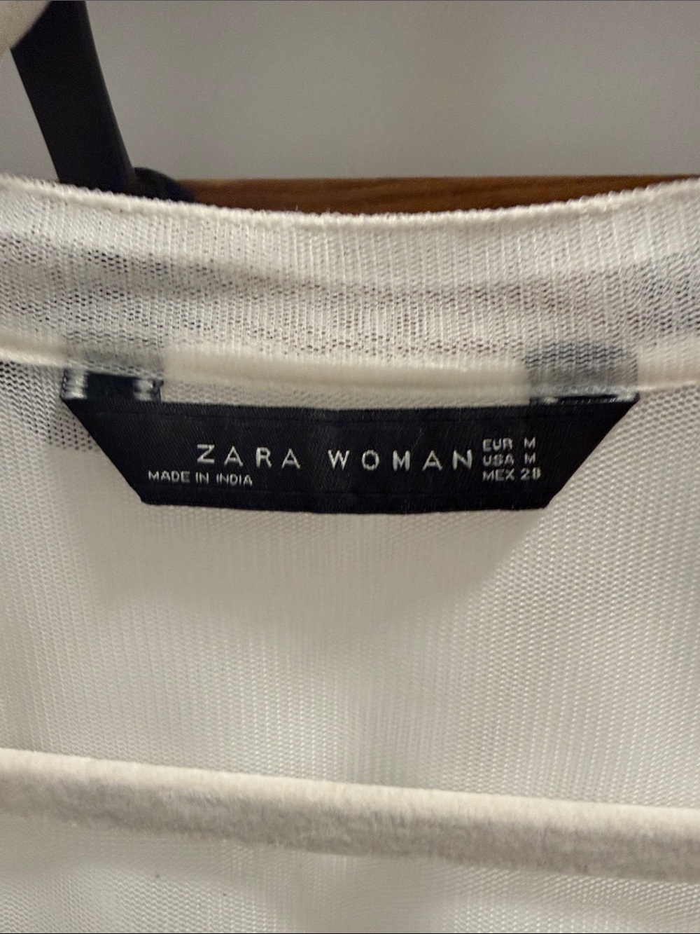 Zara White Sheer Embroidered Long Chemise - Picture 2 of 4